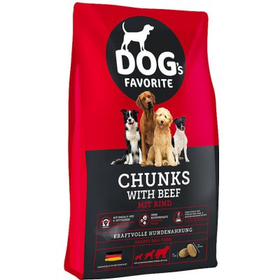 Dog´s Favorit Chunks with Beef 15 kg