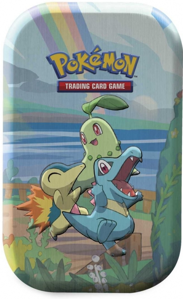 Pokémon TCG Celebrations Mini Tin Chikorita Cyndaquil a Totodile