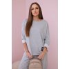 Fashionweek talianska pohodlná tepláková súprava K6171G svetlo šedá