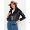 Dámska kožená bunda MOLTION DSTREET TY4158 Farba: Čierna, Veľkosť: XL