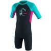 Neoprén O'Neill Toddler Reactor Girls II 2 mm Back Zip S/S slate/berry/light aqua 1 24/25 - Odosielame do 24 hodín