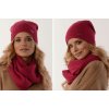Fashionweek Dámsky set čiapka a nákrčník ZIZI-K1 Farba: Amarant, Veľkosť: Universal