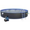 Bazén Nuovo 3,5 x 1,2m set Antracit + piesková filtrácia 4,5 m3/hod