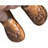 Baby Bare BabyBare detské barefoot sandálky Summer Perforation - Goldenbrown Veľkosť: 27