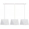 Belis Luster na lanku DIAMENT 3xE27/60W/230V biela BE0073 + záruka 3 roky zadarmo + záruka 3 roky zadarmo