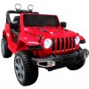 R-Sport Elektrická autíčko Jeep X4 4x4 vstup USB MP3 kožené sedlo diaľkový ovládač 2.4 GHz funkcia hojdania Červená (Elektrická autíčko Jeep X4 4x4 Červená, vstup USB,MP3, kožené sedlo, diaľkový ovlád