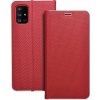 OEM Puzdro LUNA Book Carbon pre SAMSUNG A71 červené