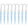 Reťaz MagicHome Vianoce Icicle, 65x LED ľadovo modrá, 8 funkcií, 230 V, 50 Hz, IP44, exteriér, osvetlenie, L-2,70 m