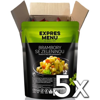 Expres menu Zemiaky so zeleninou 2 porcie 400g | 5ks v kartóne