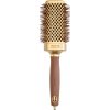 Olivia Garden Expert Blowout Straight Square Brush Gold & Brown 50 mm