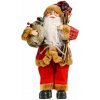 eCa KSN25 Vianočné dekorácie Svätý Mikuláš 30 cm červený