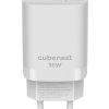 Allocacoc Nabíjačka Cubenest PD GaN 35W S2D1 - biela