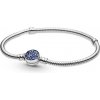 Pandora Strieborný náramok s modrými zirkónmi Moments 599288C01 16 cm