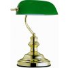 Globo 2491 stolná lampa Antique 1x60W | E27 - mosadz, zelená