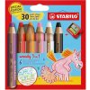 Stabilo woody pastelky 3 v 1 Jednorožec 6 ks