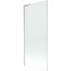 Mexen Next L, 1-krídlová vaňová zástena 80 x 150 cm, transparent, 6mm číre sklo, profil brúsená oceľ, 895-080-000-03-00-97