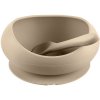 Zopa Silicone Tableware Set silikónová miska s prísavkou 1 ks lyžička 1 ks