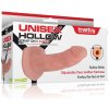 Lovetoy Unisex Hollow Strap On - dutý pripínací návlek 16,5cm s nastaviteľným postrojom
