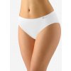 GINA Dámske klasické nohavičky so širokým bokom Bamboo Soft | 00047P - biela, M/L