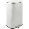Spirella pedálový odpadkový kôš Akira, matný biely, oceľ, soft-close, 30 l