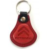 AUTO Two M Kožená kľúčenka Citroen červená