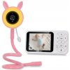 EVOLVEO Baby Monitor N35 – dětská chůvička s kamerou, VOX, teploměr, noční vidění, RGB světlo, Růžová CAM-35P Evolveo
