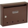 Kovová poštová schránka Epidot, hnedá