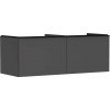 Hansgrohe Xelu Q Umývadlová skrinka, 50x136x55 cm, 2 zásuvky, matná sivá/matná čierna 54067670-HG