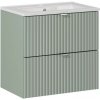 ArtCom Kúpeľňová skrinka s umývadlom LINE Reed Green U60/1 | 60 cm