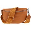 NovaKabelka.sk Reni Grande Camel s prídavným popruhom II kožená talianska crossbody kabelka camel