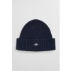 ČAPICA GANT COTTON BLEND LOGO BEANIE MARINE