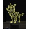Beling 3D lampa, Funny German Shepherd, 16 farebná, PS18