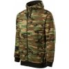 CAMO ZIPPER pánska maskáčová mikina s kapucňou - woodland US (Pánska mikina s kapucňou v maskovacom prevedení woodland US pekne sadne a zahreje v chladnom počasí)