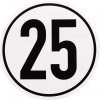 DEMA Rýchlostné označenie hliníkové 25 km/h, 200 mm