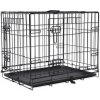 Dog Fantasy klietka skladacia S 2 dvere 61 x 43 x 49 cm