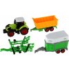 Teddies Traktor s vlekem 3 ks (00310092)