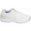 Dámska obuv na badminton/squash Mizuno Cyclone Speed 4 - white/peach parfait/halogen blue (37)