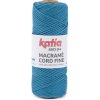 MACRAME CORD FINE 2,5mm Katia Farby MACRAME CORD FINE: 210 modrá - VÝPREDAJ