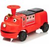 JOKO Elektrické Autíčko Vláčik, Lokomotíva s LED svetlom, pre 2 deti, nosnosť 60kg, dĺžka 93cm, červený