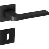 Dverové kovanie MP Supra - HR 3097 5S (BS), kľučka-kľučka, Bez spodnej rozety, MP BS (čierna mat)