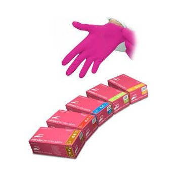 Medicom SafeTouch Collagen Nitrile, nitrilové rukavice nepúdrované ružové  od 18,76 € - Heureka.sk