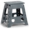 ZELLER Skladacia stolička 38,5 × 31,5 × 39 cm, nosnosť 150 kg sivá