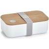 Zeller Svačinový box plast bambus 19,3 × 11,8 × 6,8 cm bílý