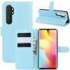 Peňaženkové kožené puzdro na Xiaomi Mi Note 10 Lite - Modrá