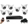 Monitorrs Security AHD 7 kamerový set 2 MPix Dome (6196K7) (Monitorrs Security)