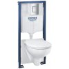 Grohe Solido - Set predstenovej inštalácie, klozetu Bau Ceramic a dosky softclose, tlačidlo Skate Cosmopolitan, chróm 39586000