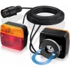 Svetlo 12V E11 Prívesy kábel 7.5 m 7pin magnet