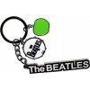 The Beatles Text Logo Drop T Drum & Apple Charms Kľúčenka