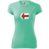 Párová turistická značka červená - Dámske Fantasy športové (dresovina) - 2XL ( Mätová )