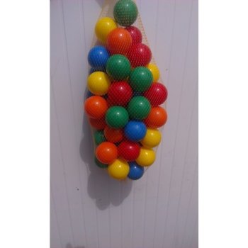 Farebné plastové loptičky 6 cm 100 ks